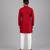 Maroon embroidered cotton silk kurta set