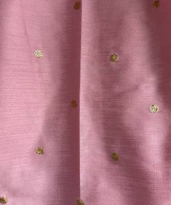 Baby pink embroidered cotton silk Men Kurta Set 10