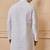 Buy elegant off white silk men's kurta set with off-white pants