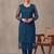 women embroidered regular thread work kurta with trousers & dupatta