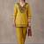 women ethnic motifs regular thread work cotton kurta with trousers