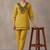 women ethnic motifs regular thread work cotton kurta with trousers