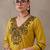 women ethnic motifs regular thread work cotton kurta with trousers