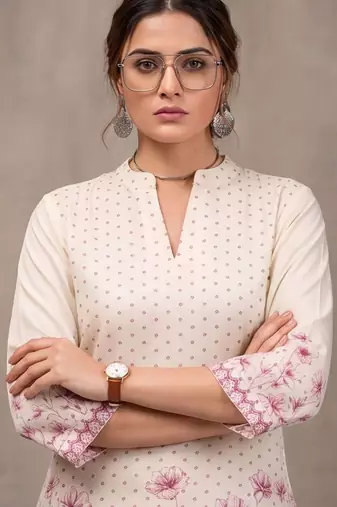 women floral printed regular kurta with palazzos