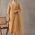women ethnic motifs embroidered regular thread work kurta with trousers & dupatta