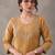 women ethnic motifs embroidered regular thread work kurta with trousers & dupatta