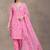 women floral embroidered regular thread work kurta with trousers & with dupatta