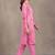 women floral embroidered regular thread work kurta with trousers & with dupatta