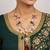 Gold plated multicolor kundan necklace