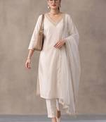 women ethnic motifs regular kurta with trousers with dupatta