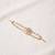 Gold plated pink kundan bracelet