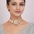 Gold plated kundan choker necklace