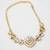 Gold plated kundan choker necklace
