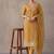 women ethnic motifs embroidered regular thread work kurta trousers & with dupatta