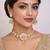 Gold plated polki necklace