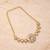 Gold plated polki necklace