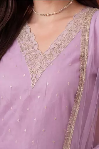 women ethnic motifs printed regular kurta with trousers & with dupatta