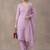 women ethnic motifs printed regular kurta with trousers & with dupatta