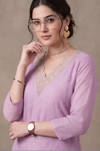 women ethnic motifs printed regular kurta with trousers & with dupatta