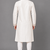 Royal ivory kurta set with all-over motifs