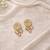 Gold plated gold kundan earrings