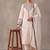 women ethnic motifs embroidered work cotton kurta & trousers with dupatta