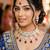 Multi set with earrings & maang tikka kundan & agate stone lekar gold plating