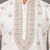 Royal ivory kurta set with all-over motifs