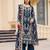 Navy georgette readymade suit with embroidery & sequence work
