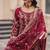 Rani georgette readymade suit with embroidery & sequence work