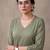 women ethnic motifs embroidered regular thread work kurta & trousers with dupatta