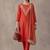 women ethnic motifs embroidered regular thread work kurta trousers & with dupatta