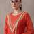 women ethnic motifs embroidered regular thread work kurta trousers & with dupatta
