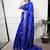 elegant dola silk blend saree with zari weaving and blouse