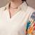 women floral colourblocked regular kurta with trousers
