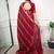 elegant dola silk blend saree with zari weaving and blouse