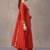 women ethnic motifs embroidered empire thread work kurta with trousers & with dupatta