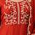 women ethnic motifs embroidered empire thread work kurta with trousers & with dupatta