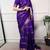 elegant dola silk blend saree with zari weaving and blouse