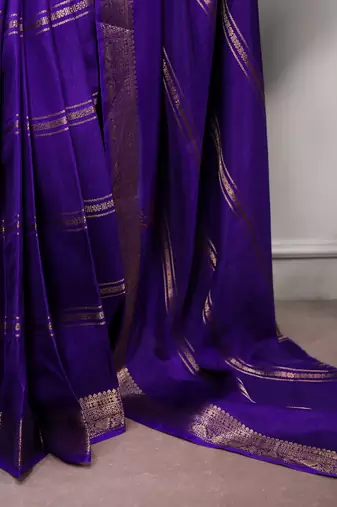 elegant dola silk blend saree with zari weaving and blouse