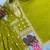P green chinon readymade suit with embroidery & sequence work