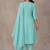 women floral embroidered empire thread work kurta with trousers & with dupatta