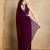 magenta embellished mirror work organza saree