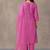 women ethnic motifs thread work kurta with trousers & with dupatta