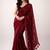 maroon mirror work pure cotton handloom khadi saree