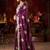 purple floral gotta patti silk blend designer saree