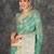 green ethnic motifs zari designer banarasi saree