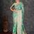 green ethnic motifs zari designer banarasi saree