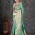 green ethnic motifs zari designer banarasi saree
