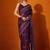 burgundy batik pure cotton bagru saree